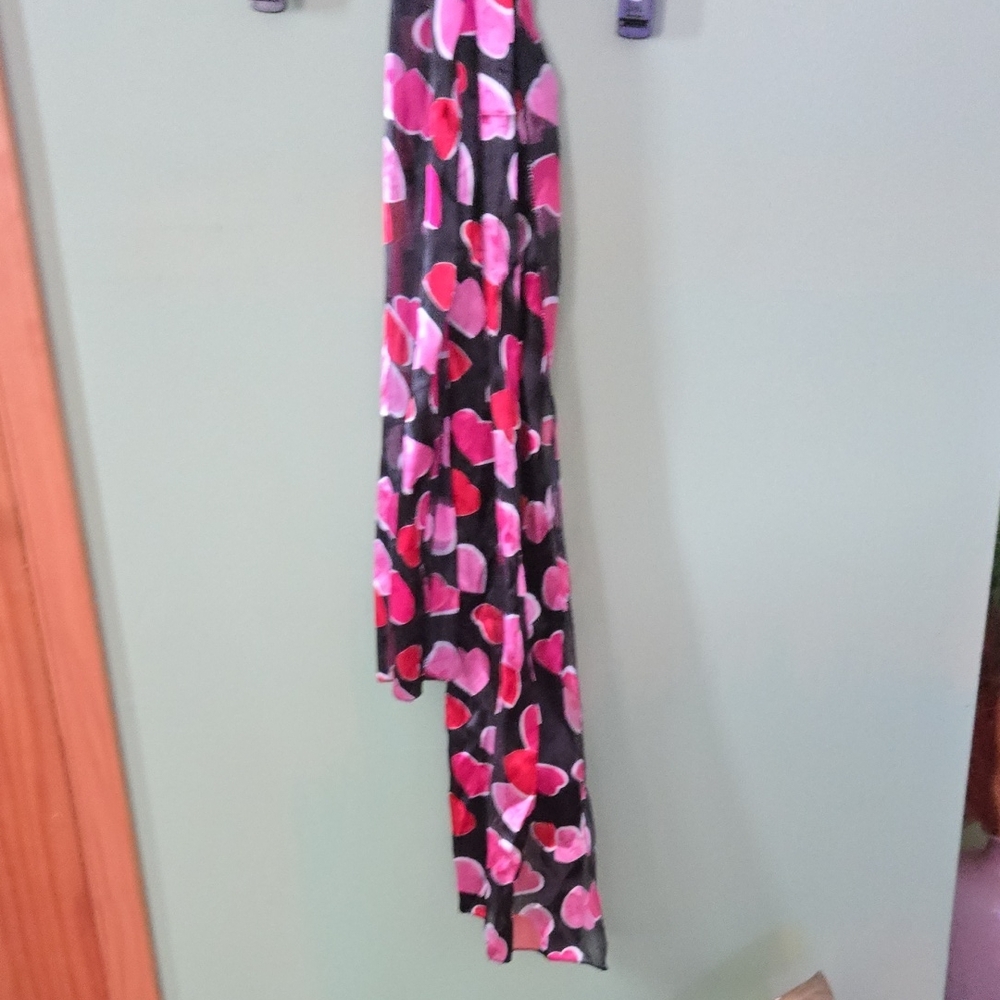 Floral Pink and Red Scarf
